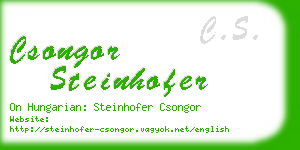 csongor steinhofer business card